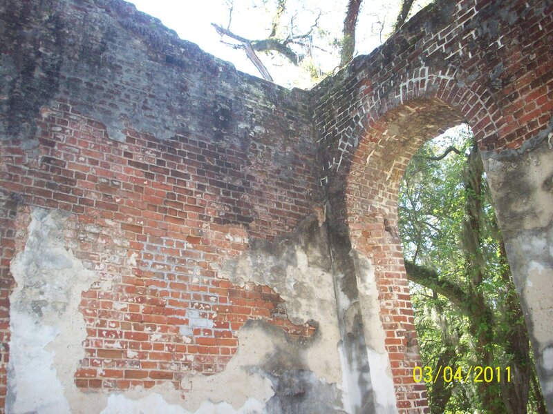 Ruined Brick Building — Red, Decayed