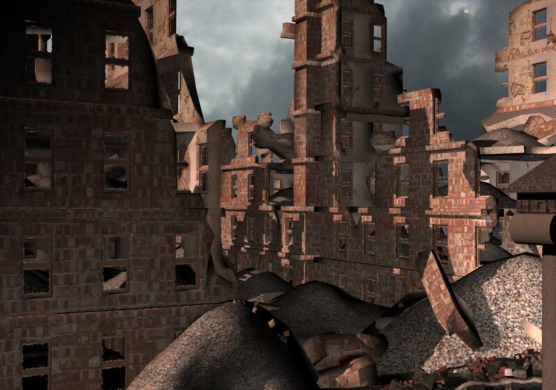 Ruined Brick Buildings