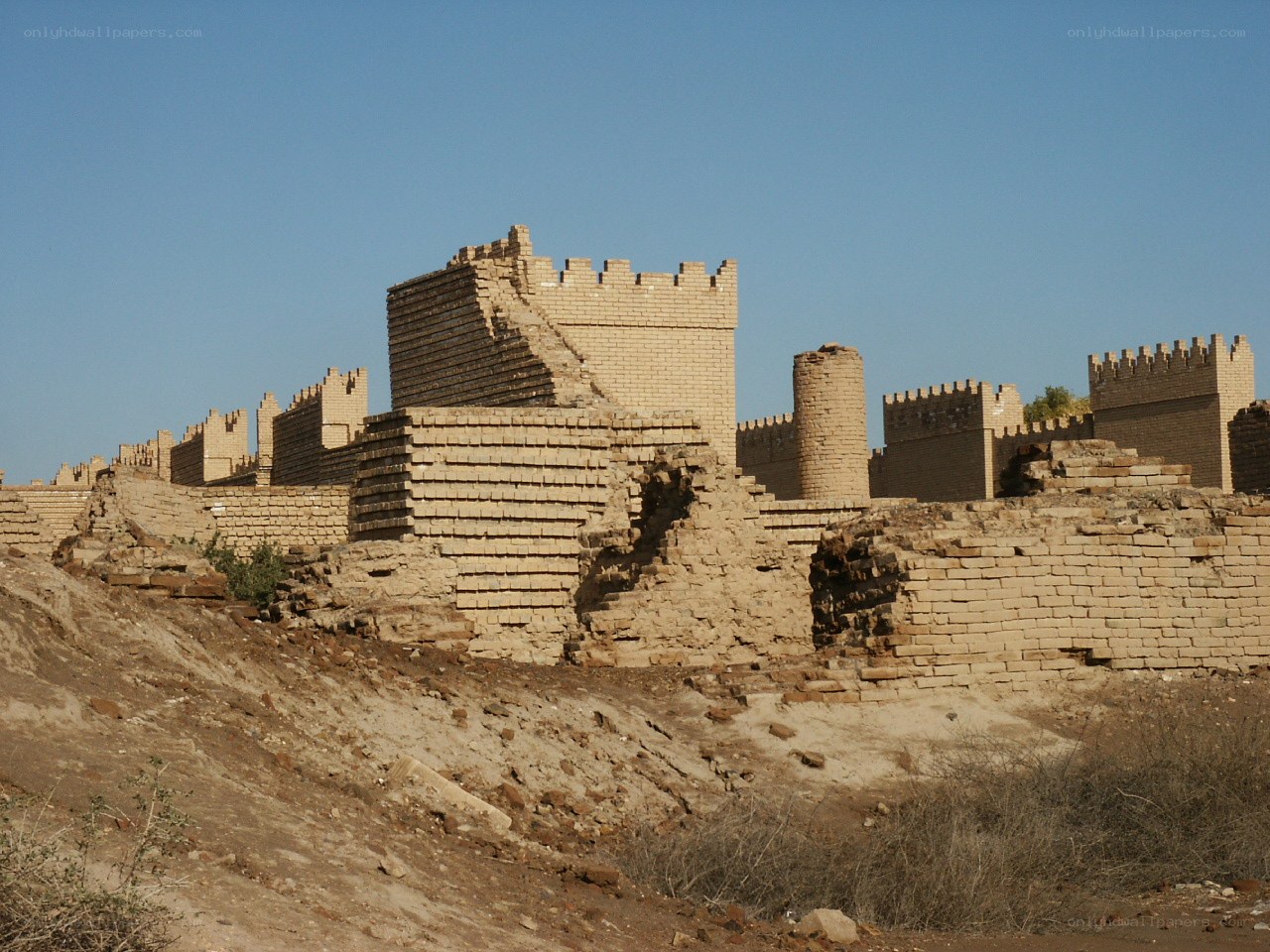 ruined brick fortress