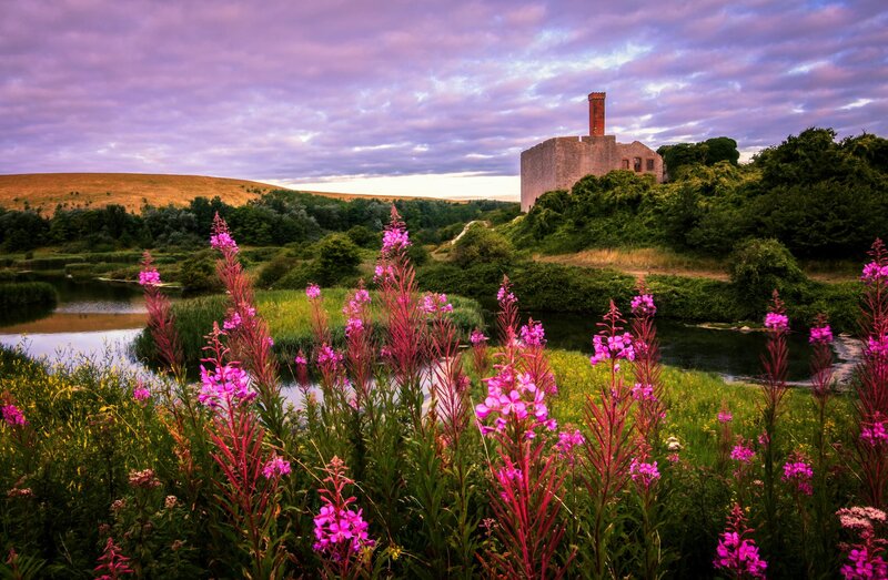 Ruined Building by River