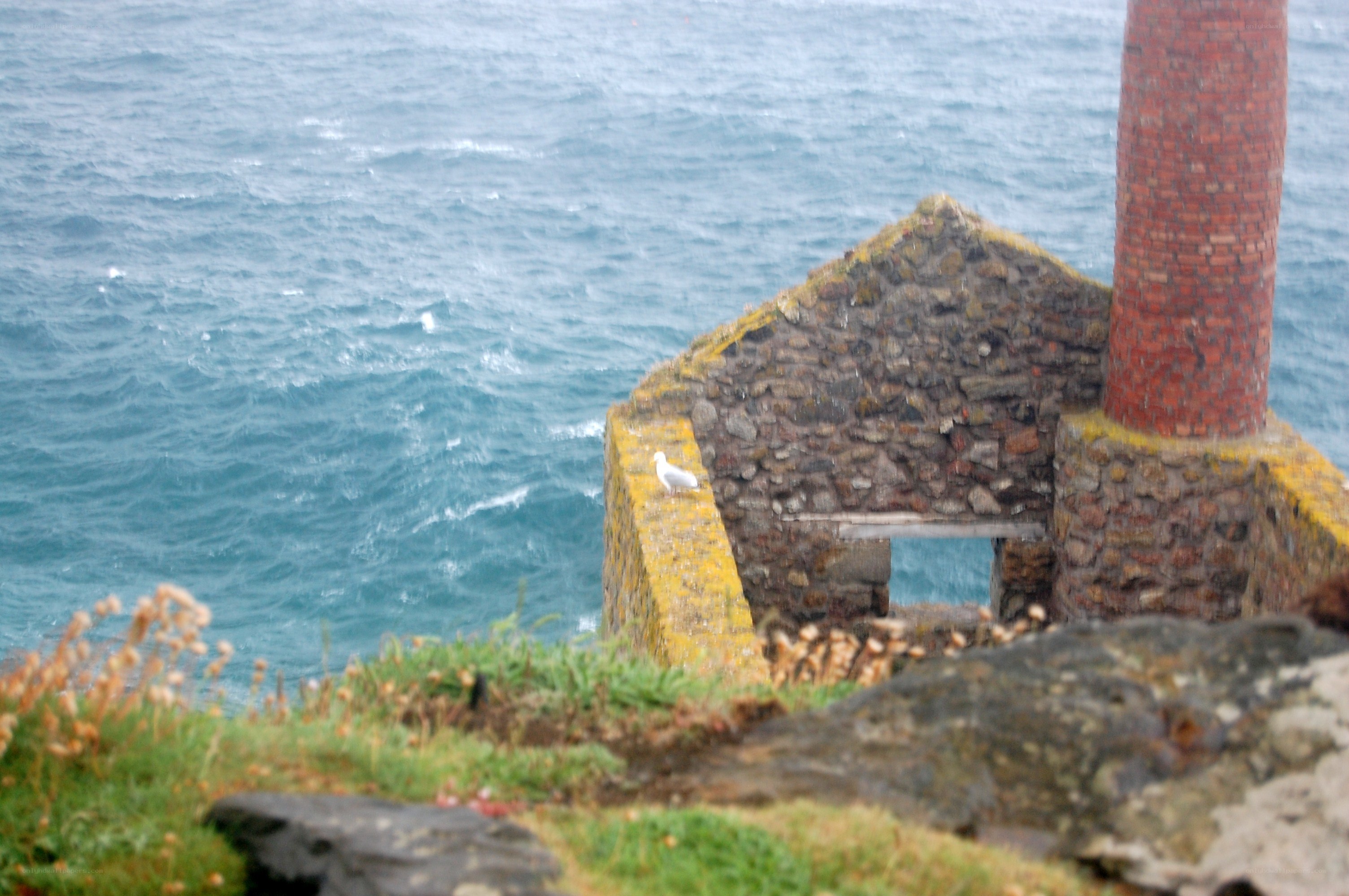 ruined building by the sea