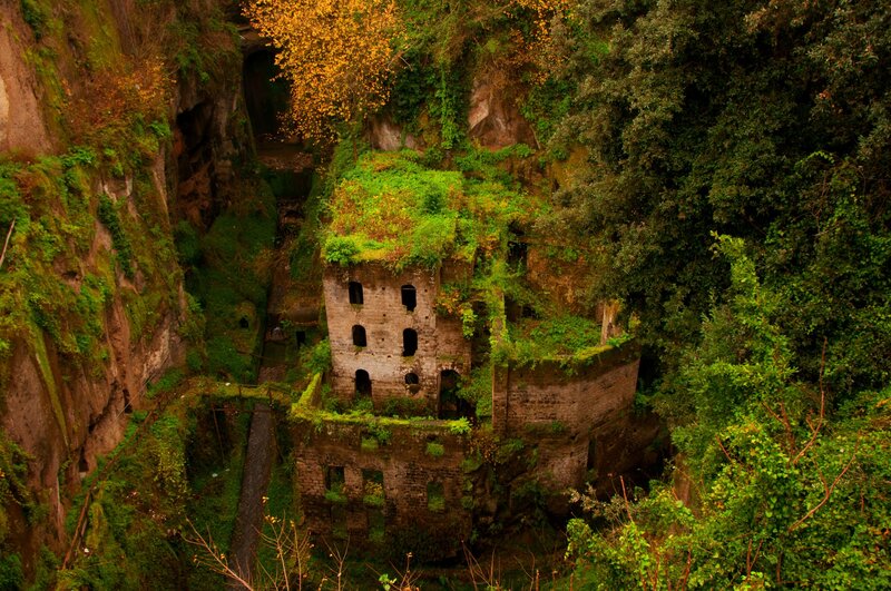 Ruined Building in Canyon