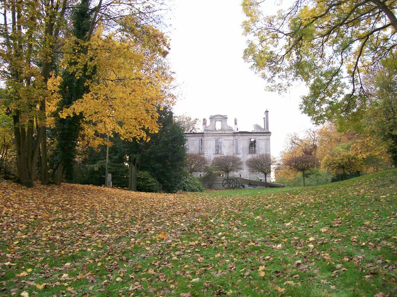 Ruined Building in Park