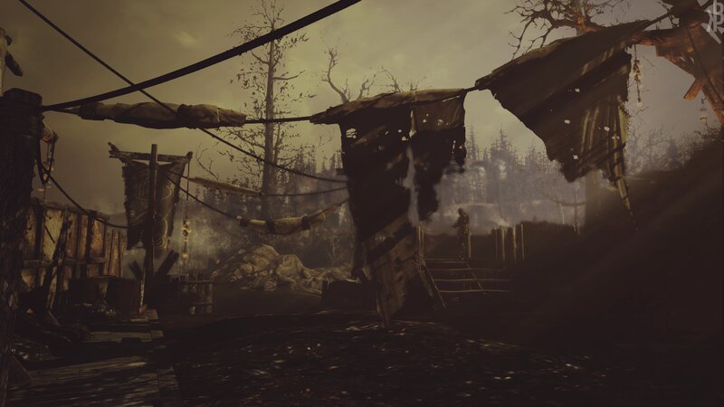 Ruined Campsite in Forest