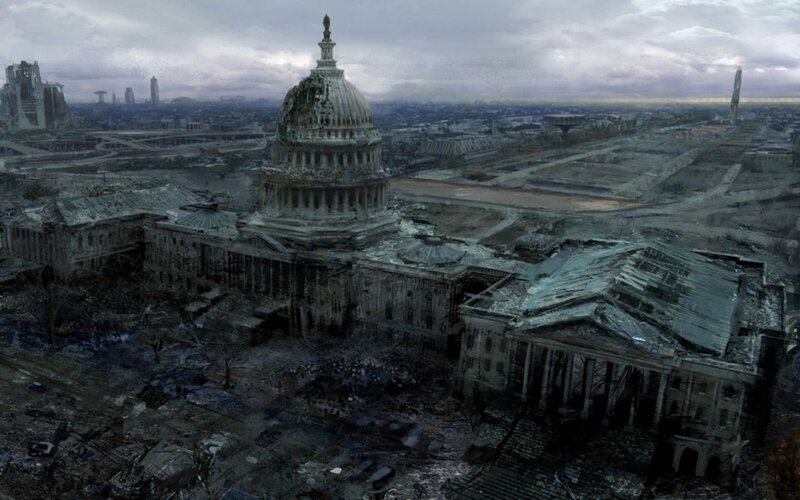 ruined capitol building