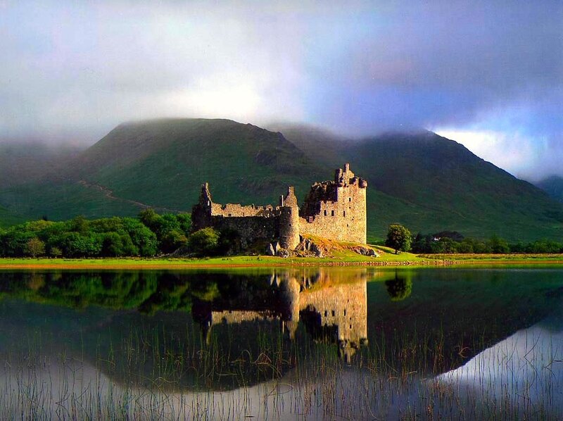 Ruined Castle by Lake