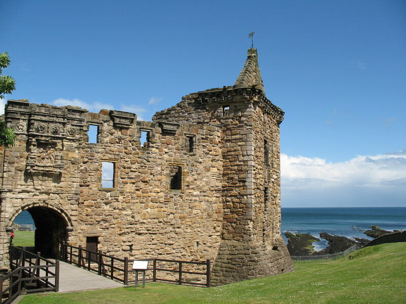 ruined castle by the sea