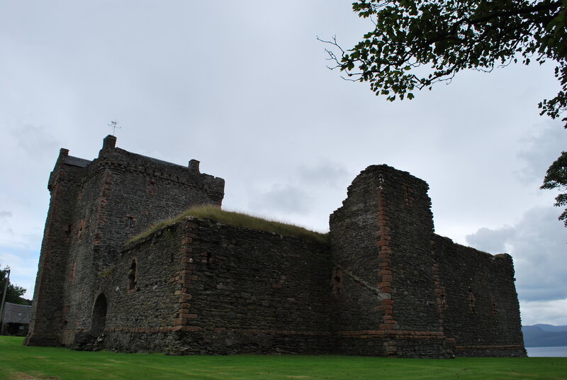 ruined castle by the water