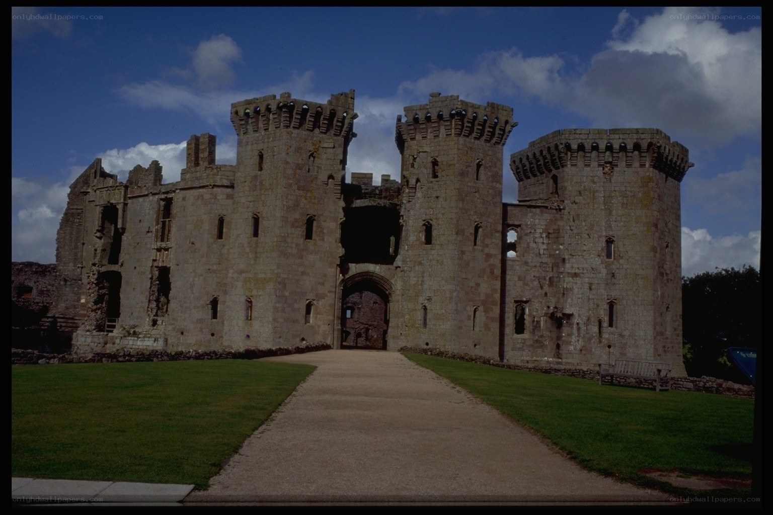 ruined castle entrance