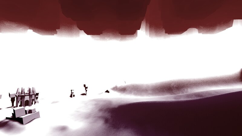 Ruined Castle in Desert