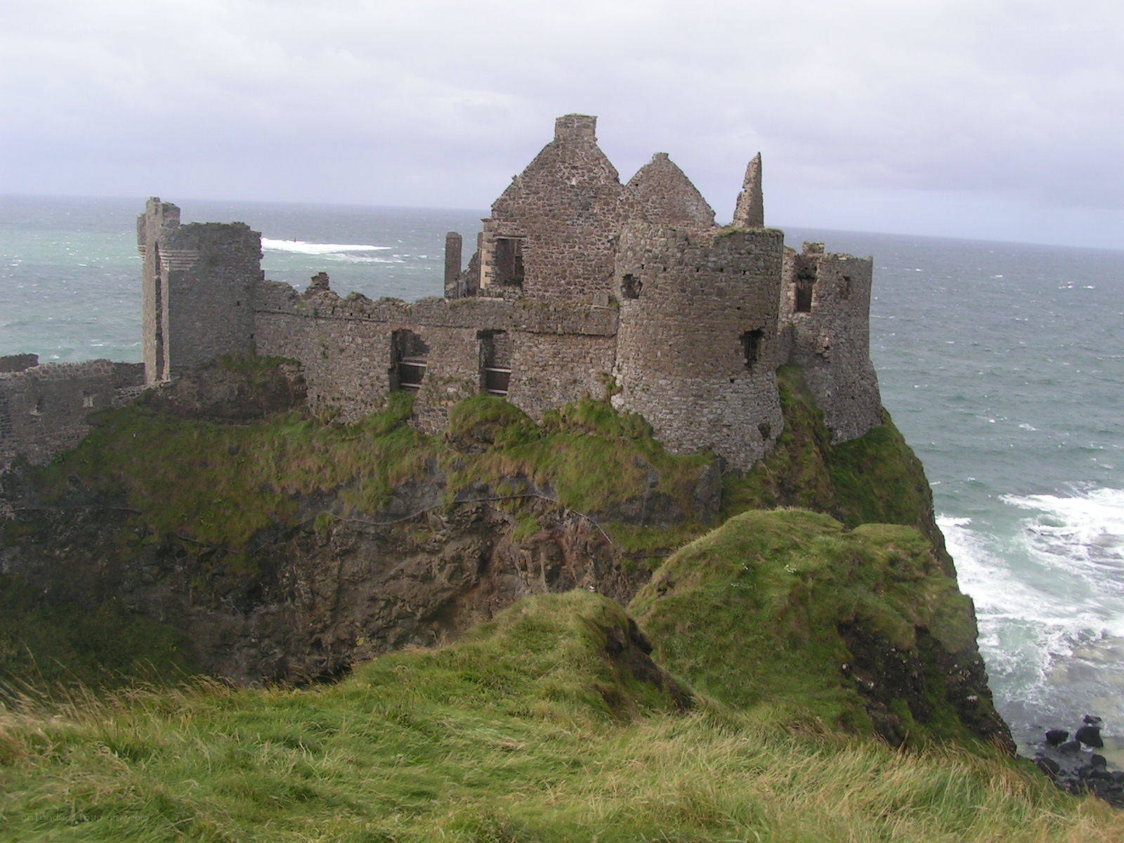 ruined castle on a cliff