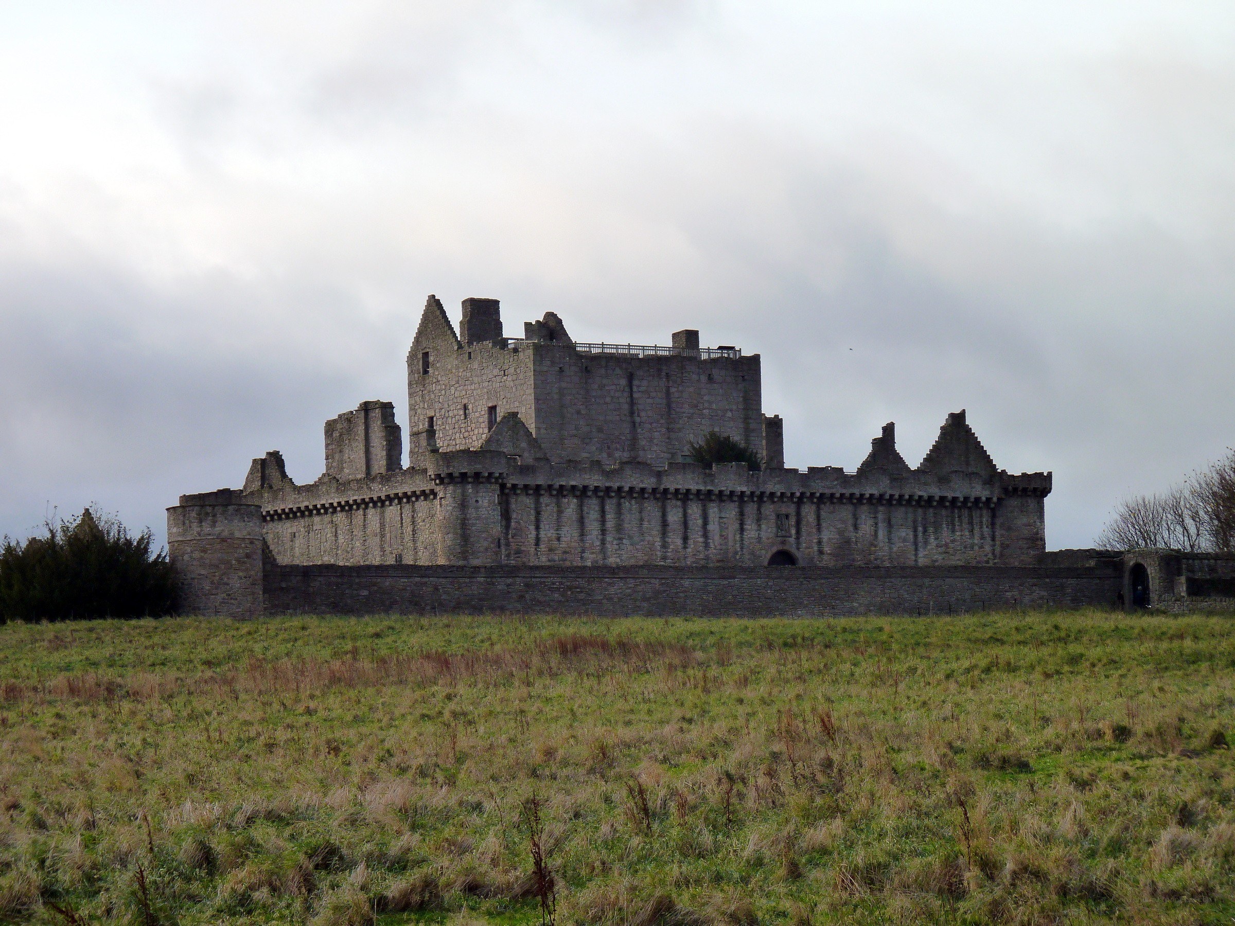 ruined castle on a hill