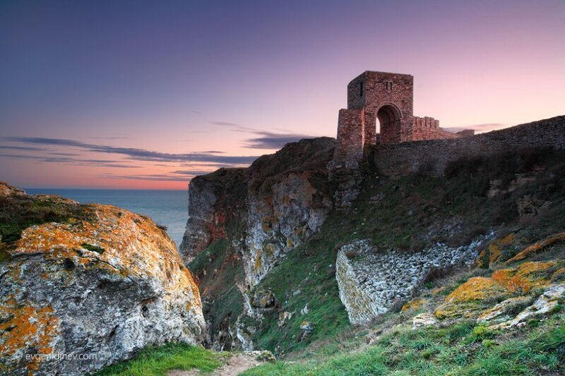 Ruined Castle on Cliff