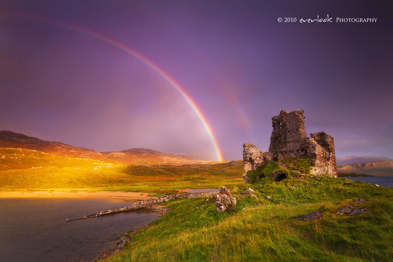 Ruined Castle on Hill — Purple