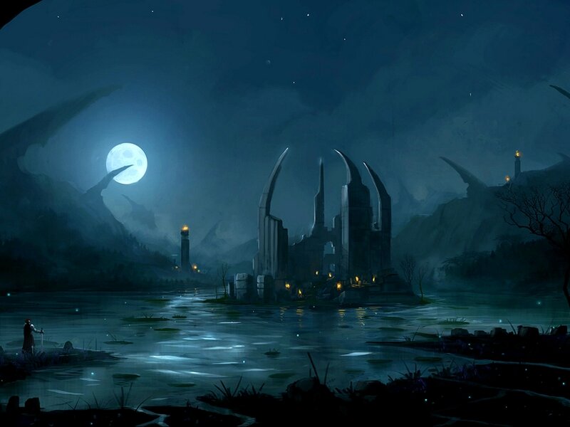 Ruined Castle on Island