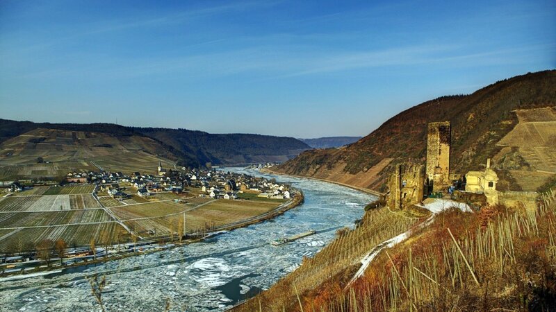 Ruined Castle on Riverbank