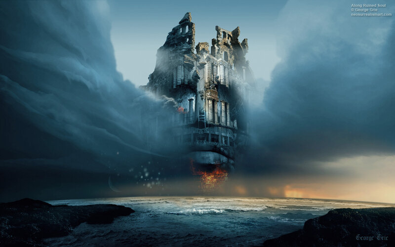 Ruined Castle on Rock