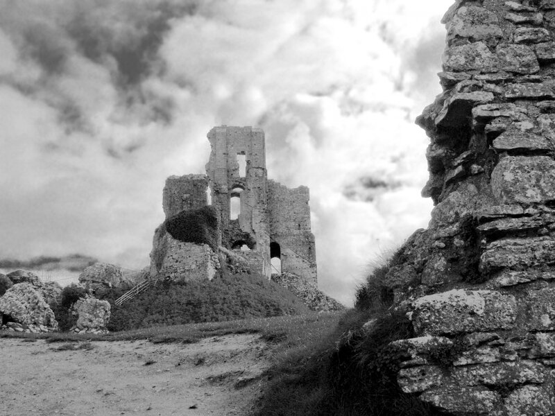 Ruined Castle Tower — Black