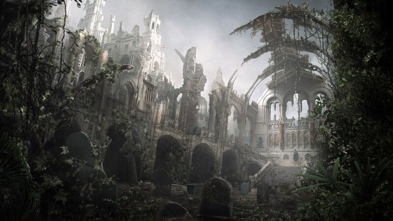 Ruined Cathedral — Gray