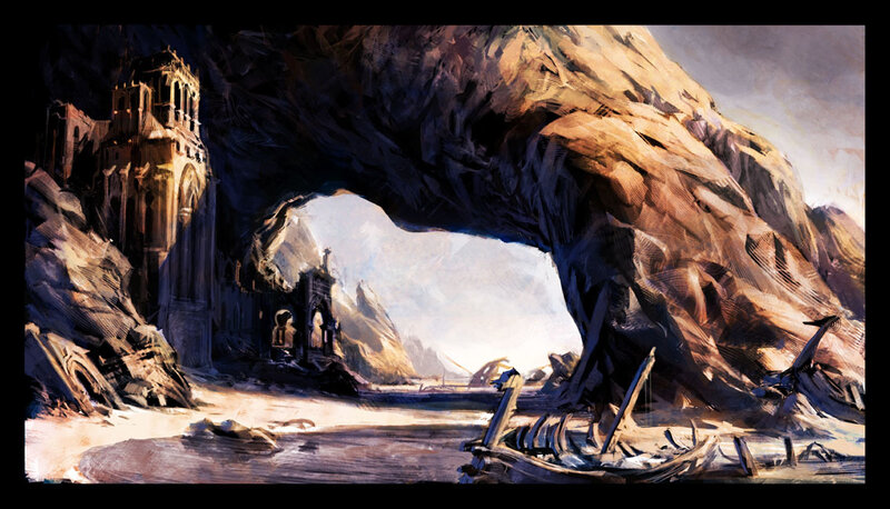 Ruined Cathedral in Cave