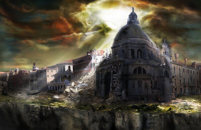 Ruined Cathedral in Venice