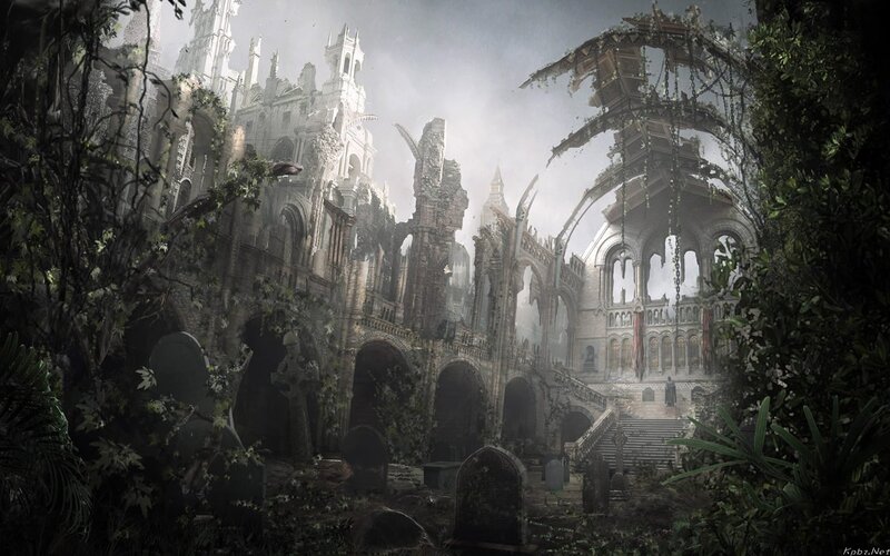 Ruined Cathedral Overgrown