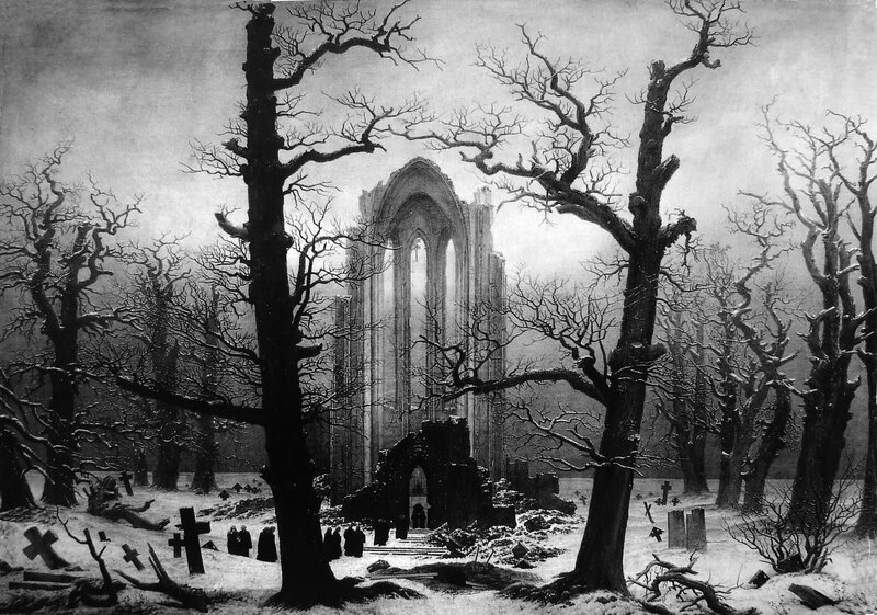 Ruined Church in Winter