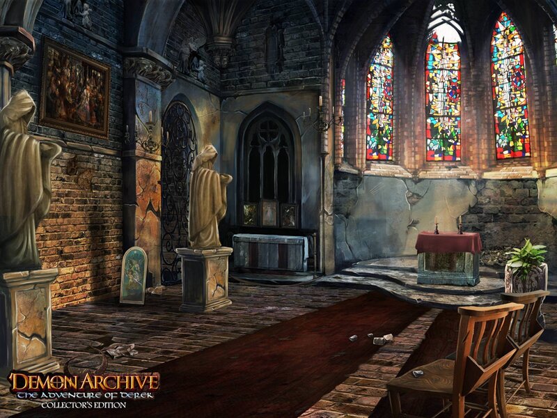 Ruined Church Interior — Brown