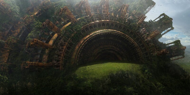 Ruined Circular Structure — Green