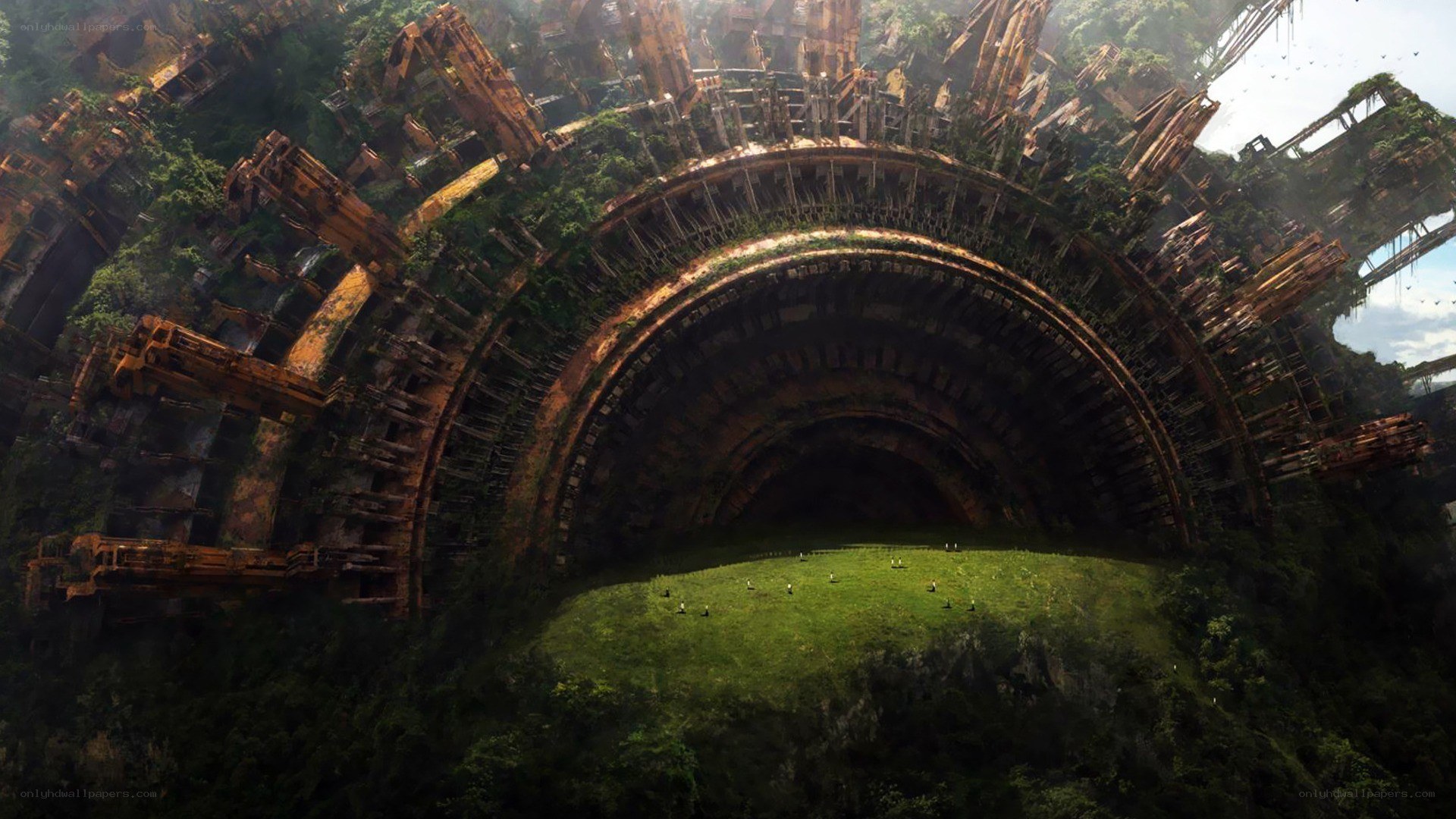 ruined circular structure