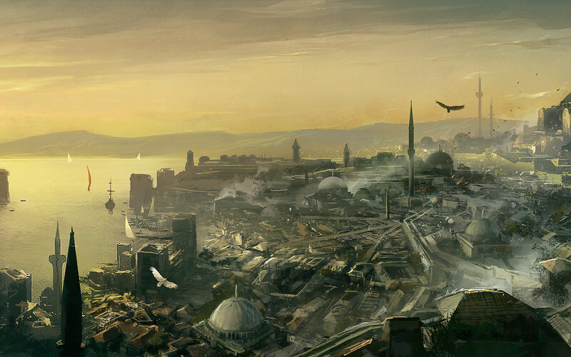Ruined City by Water