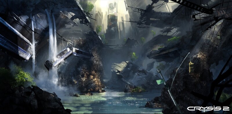 ruined city canyon