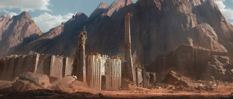 Ruined City in Desert