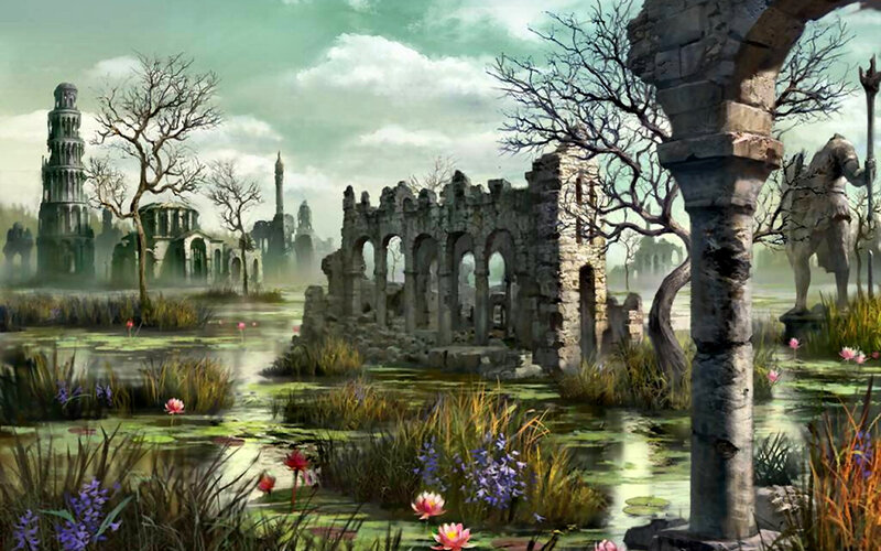 Ruined City in Swamp