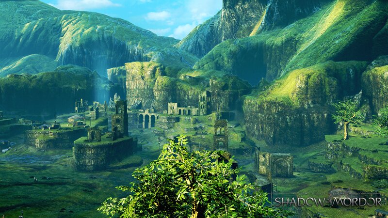 Ruined City in Valley
