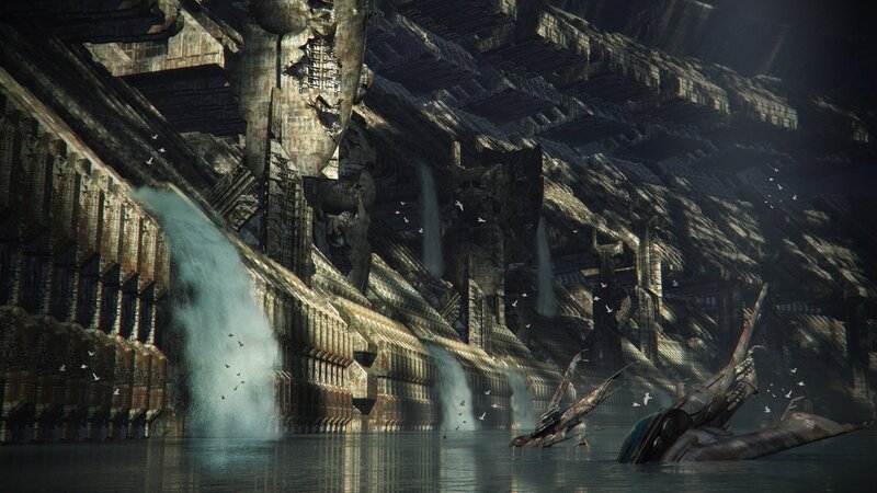 Ruined City Structure — Gray