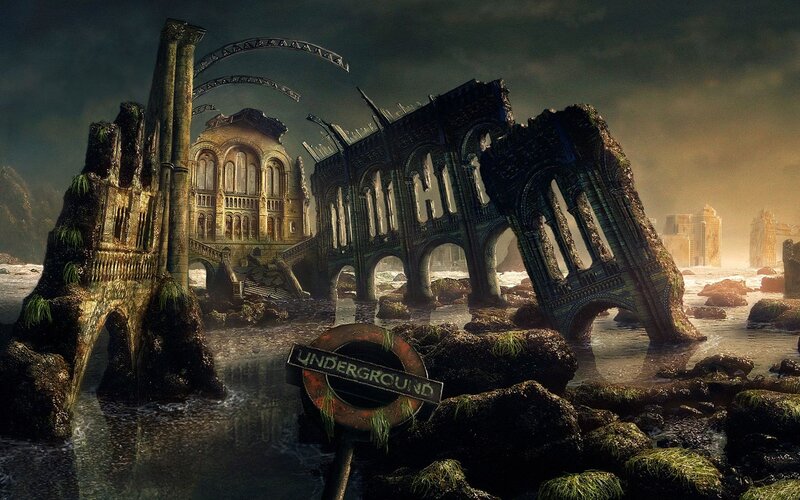 Ruined City under Sea — Green