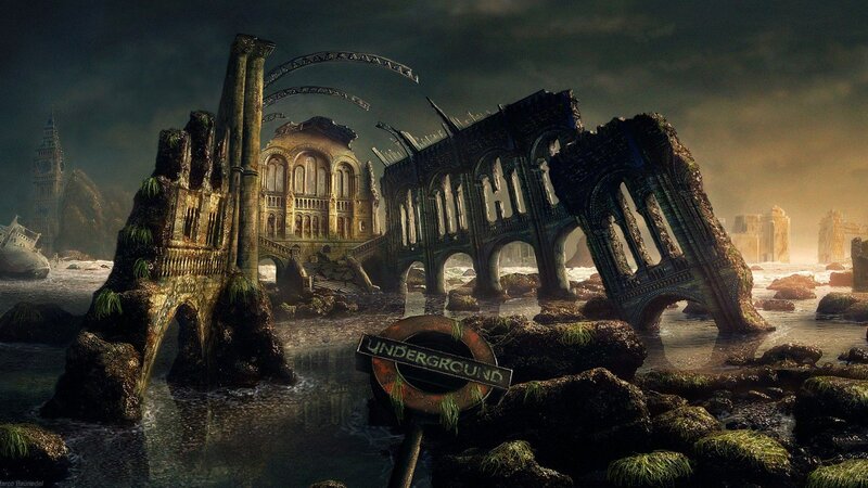 Ruined City under Sea