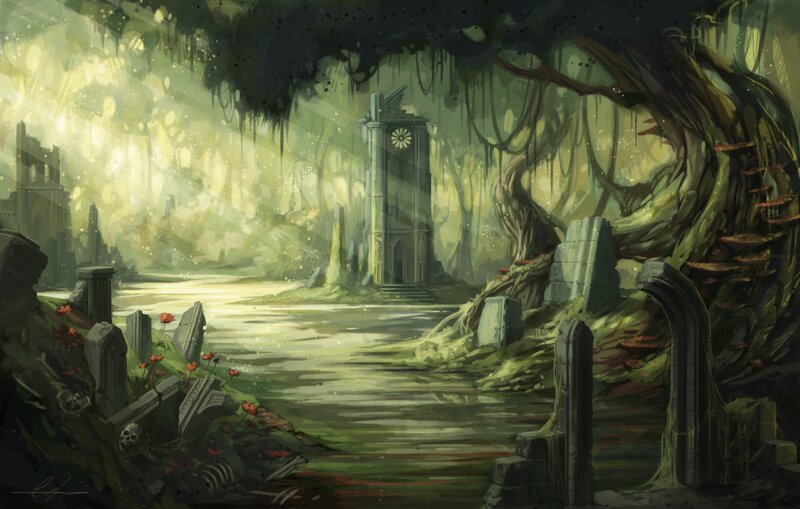 Ruined Clock Tower — Green
