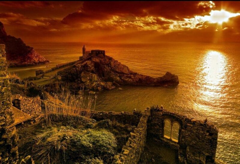 Ruined Coastal Chapel