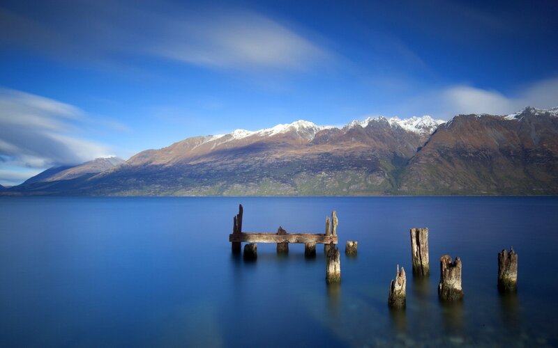 Ruined Dock on Lake