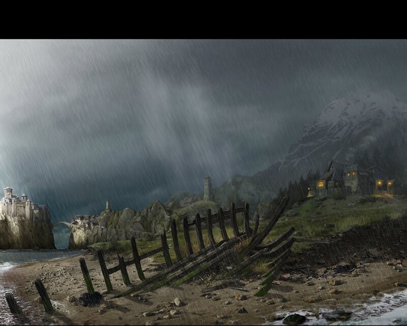 Ruined Fence on Beach