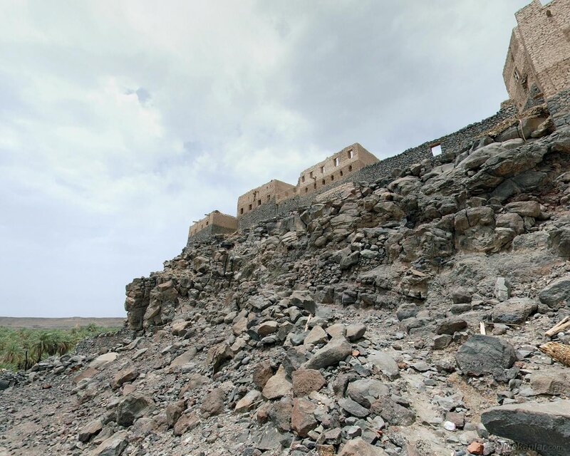 ruined fortress on a rocky hill