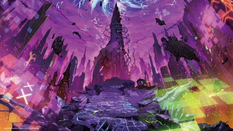 Ruined Futuristic City — Purple