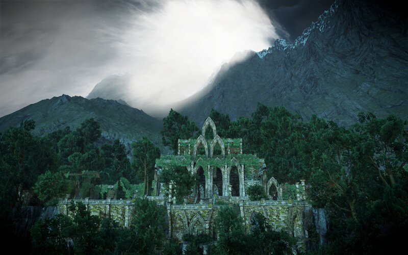 Ruined Gothic Structure