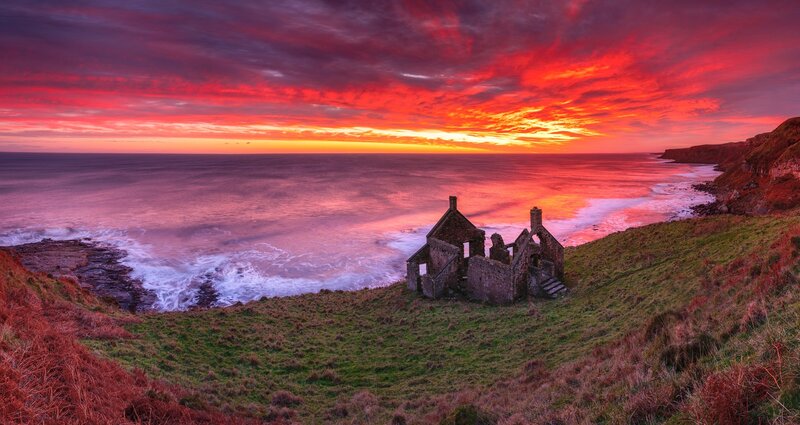 Ruined House on Cliff