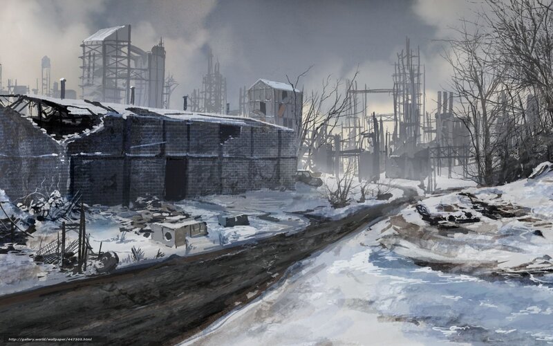 Ruined Industrial Complex — Gray