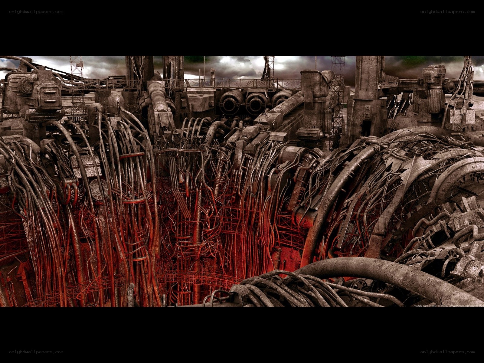 ruined industrial complex