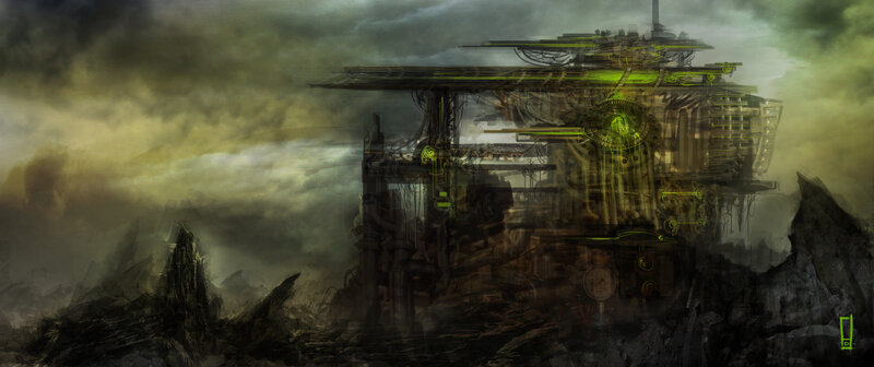 Ruined Industrial Structure — Green
