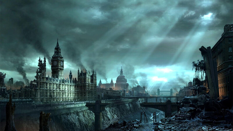 Ruined London Skyline